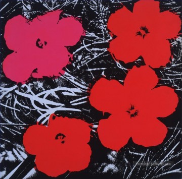 Flores 3 Andy Warhol Pinturas al óleo